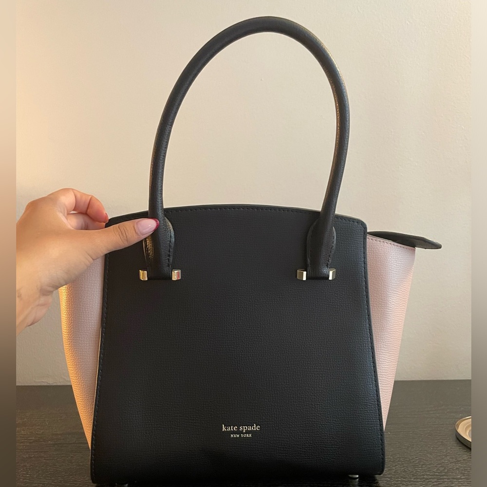 Black/pink Kate spade satchel bag